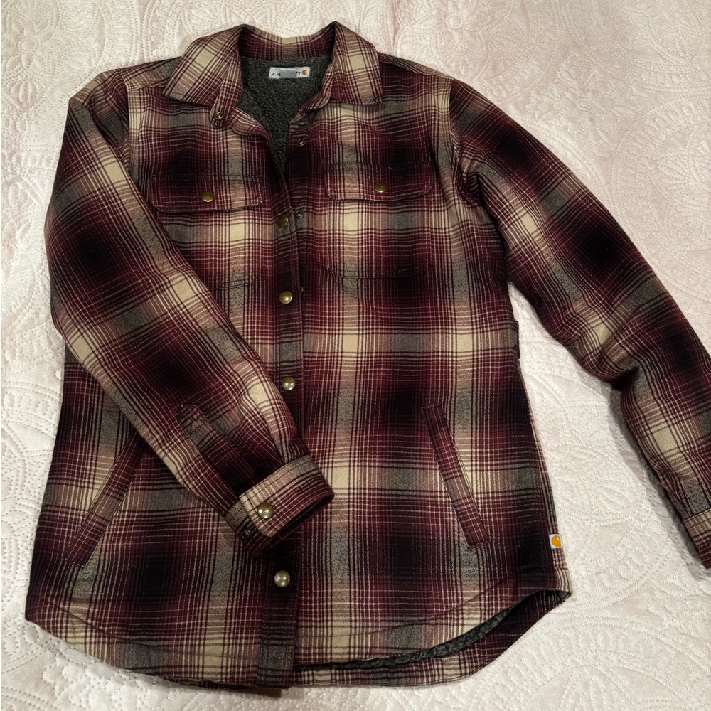 Carhartt Plaid Sherpa-Lined Jacket